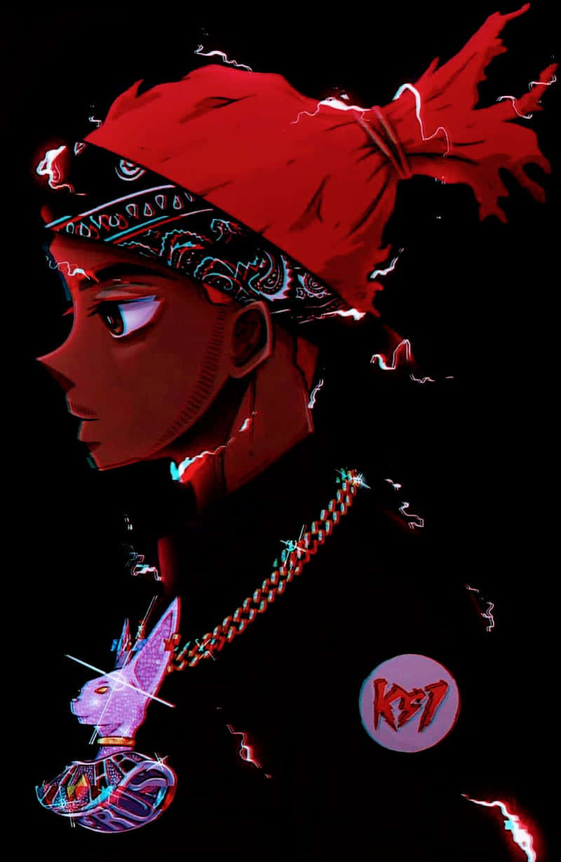 Anime Ksi With Red Hair Background