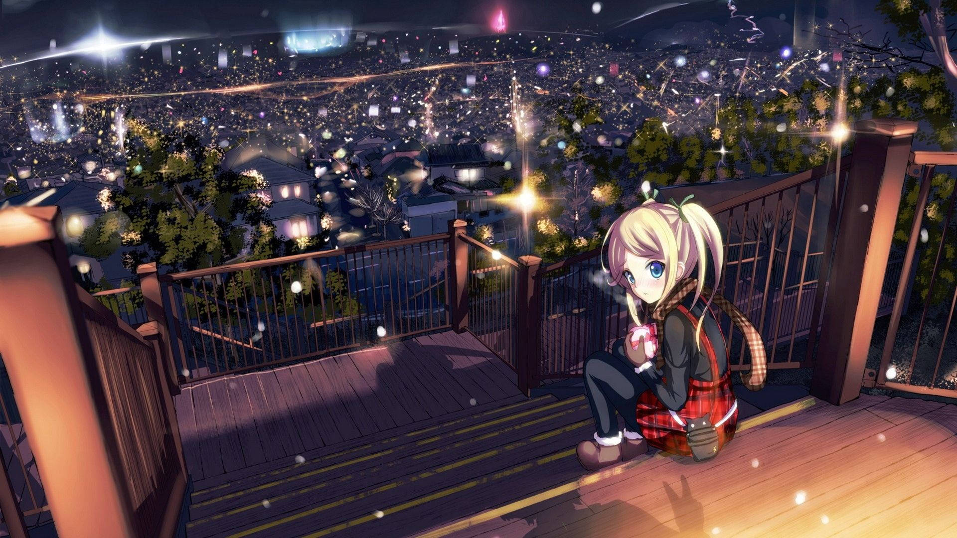 Anime Landscape Cityscape Background