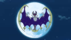 Anime Lunala In Night Sky