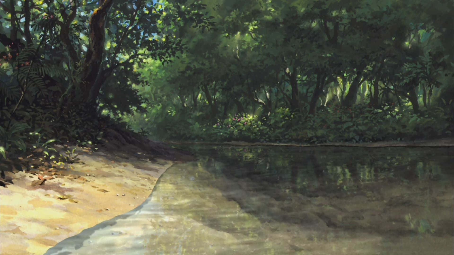 Anime Park Scenery 1920 X 1080 Background