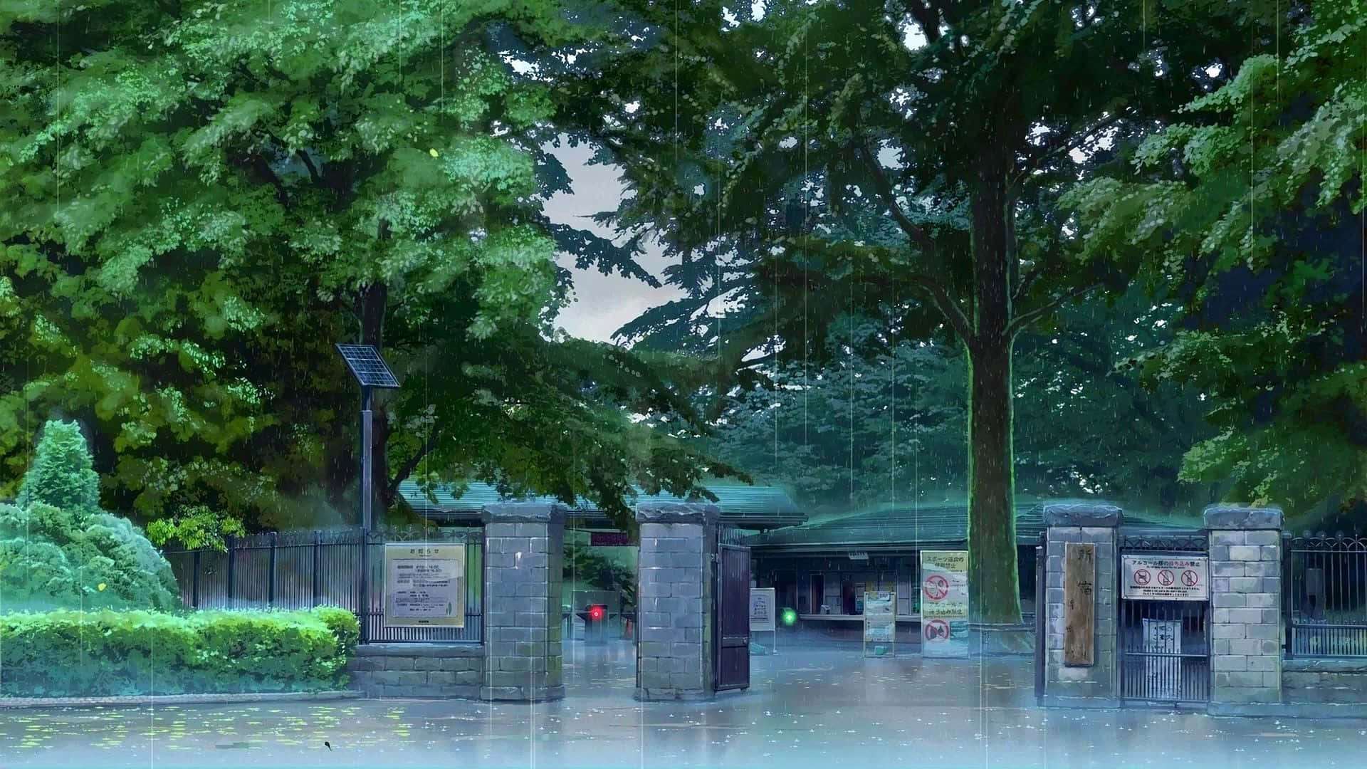 Anime Park Scenery 1920 X 1080 Background