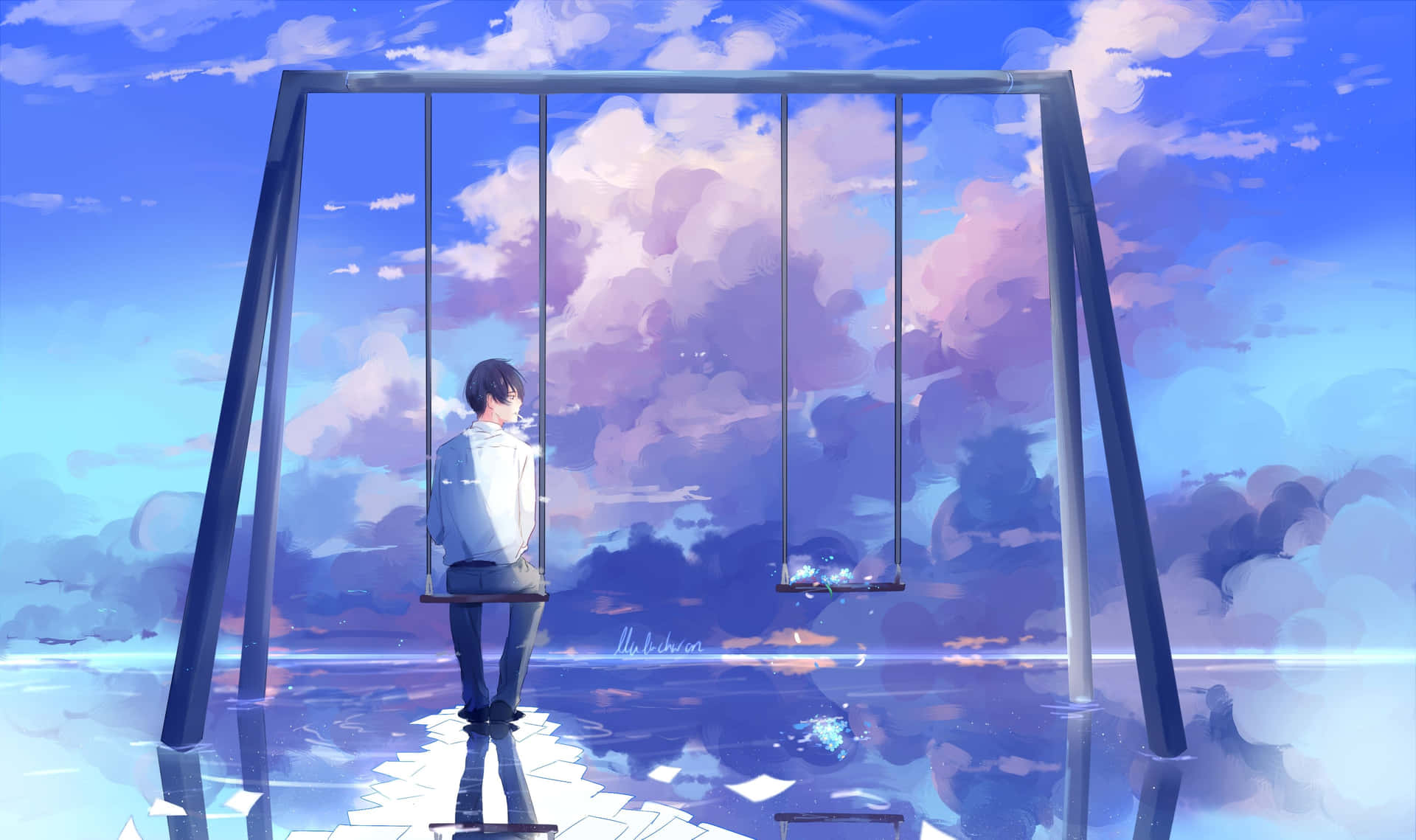 Anime Park Scenery 3507 X 2080 Background