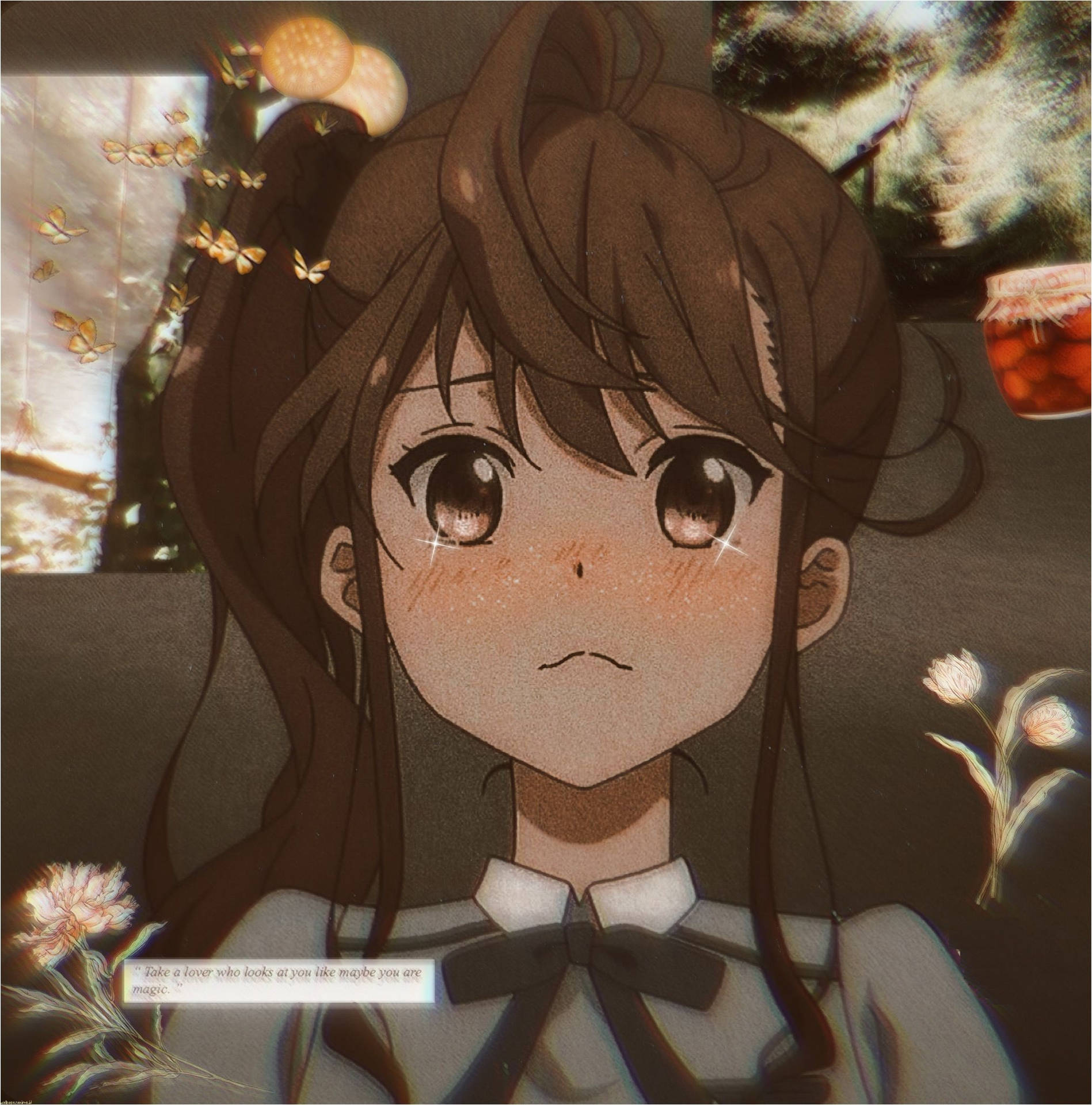 Anime Pfp Anime Girl Portrait Background