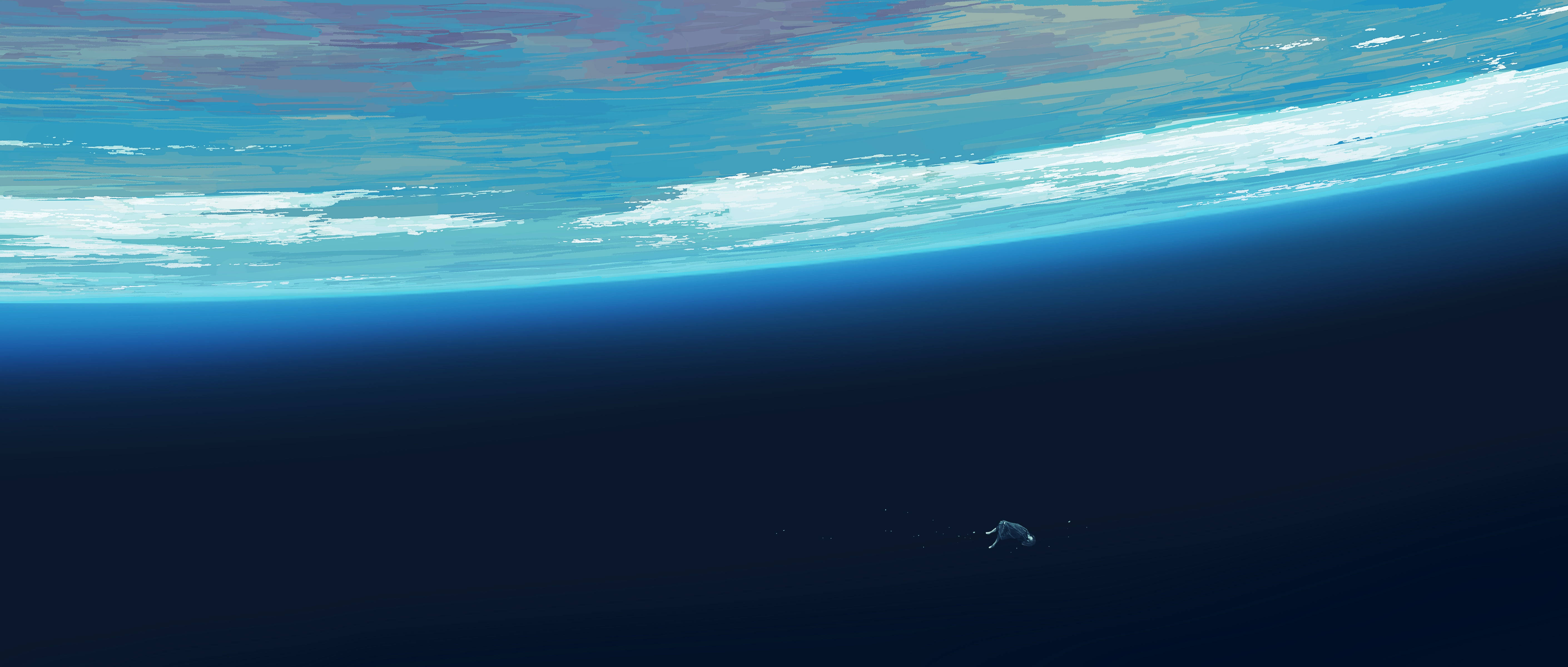 Anime Planet Girl In Orbit Background