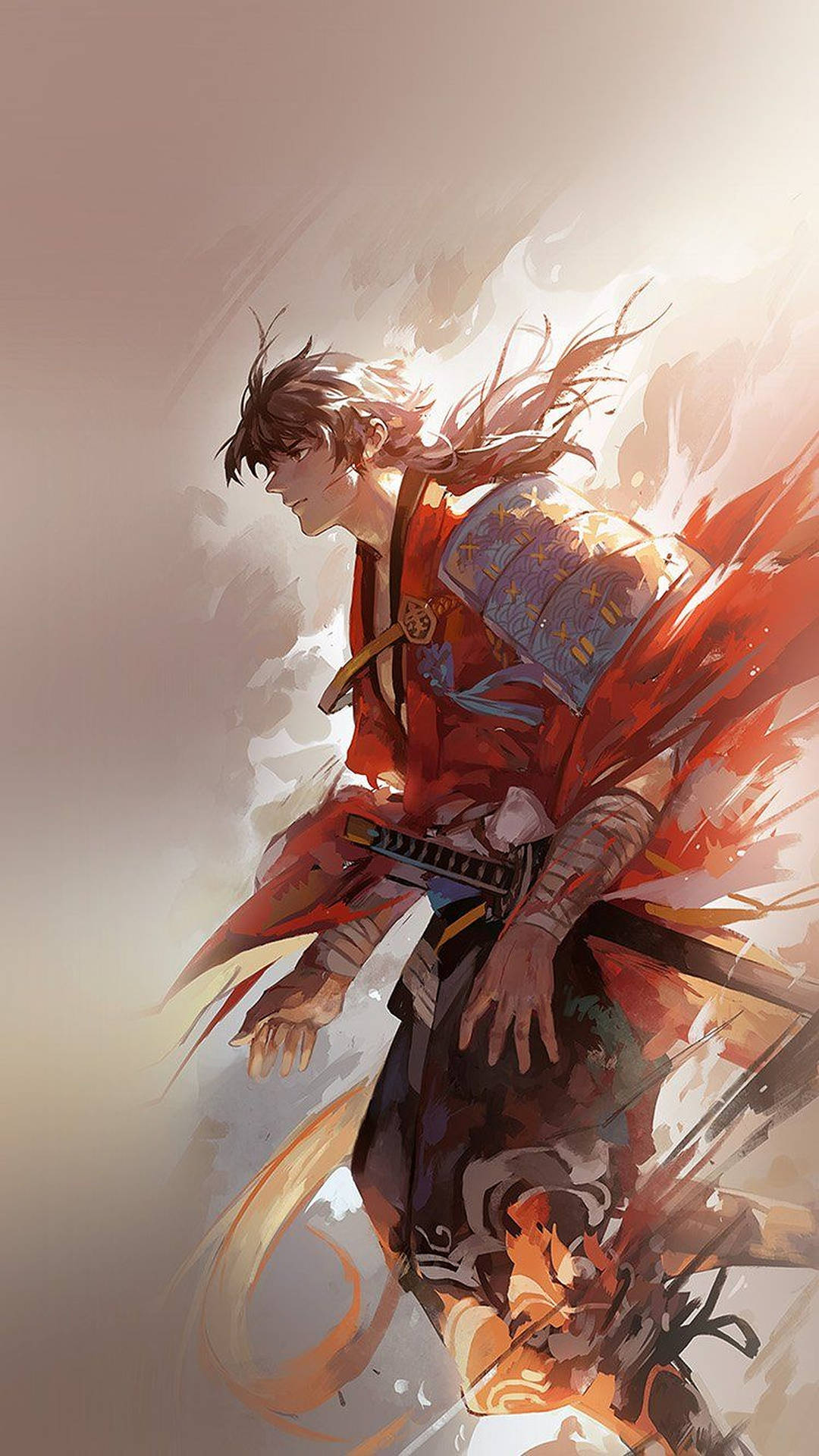 Anime Samurai Boy Iphone Background