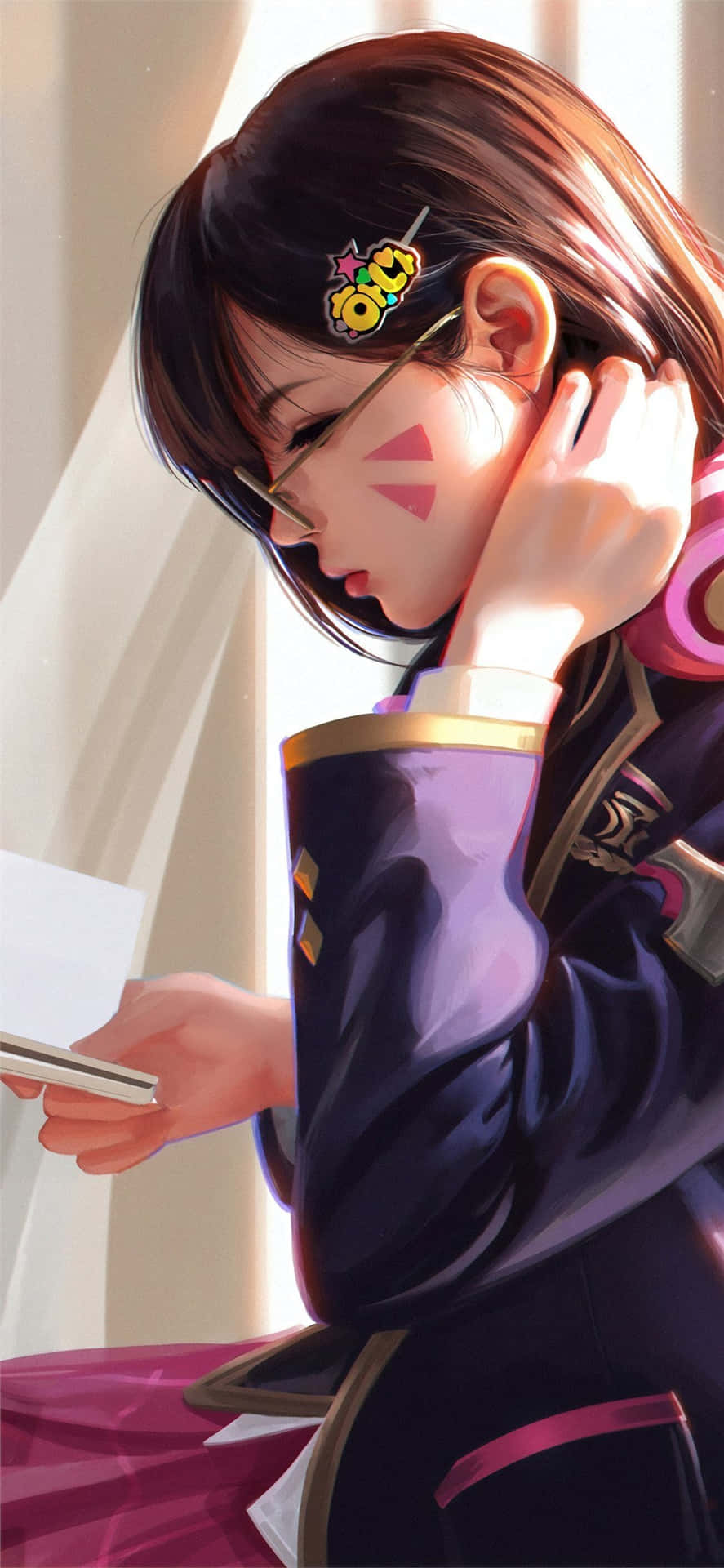 Anime School Girl Dva Overwatch
