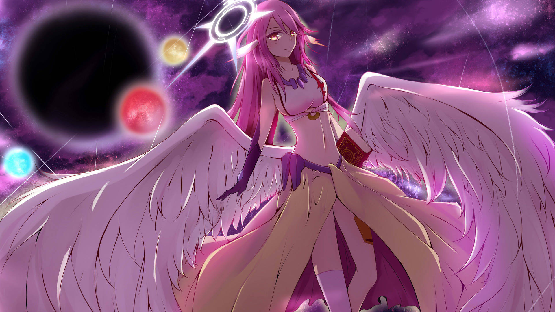 Anime Sexy Angel Girl Gaming Background