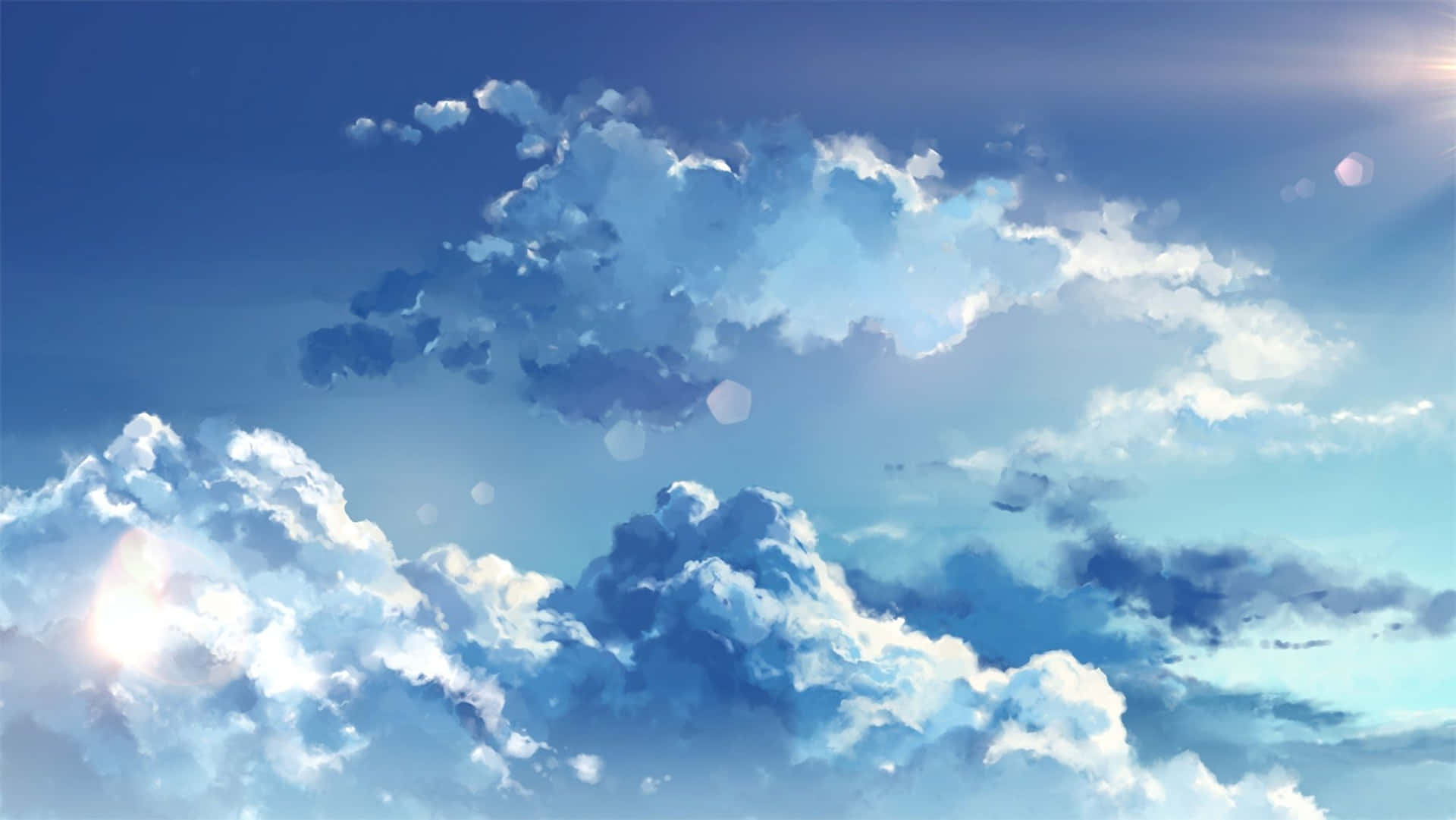 Anime Sky In A Serene Scene Background