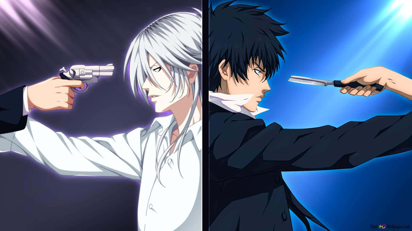Anime Standoff Dual Characters Background
