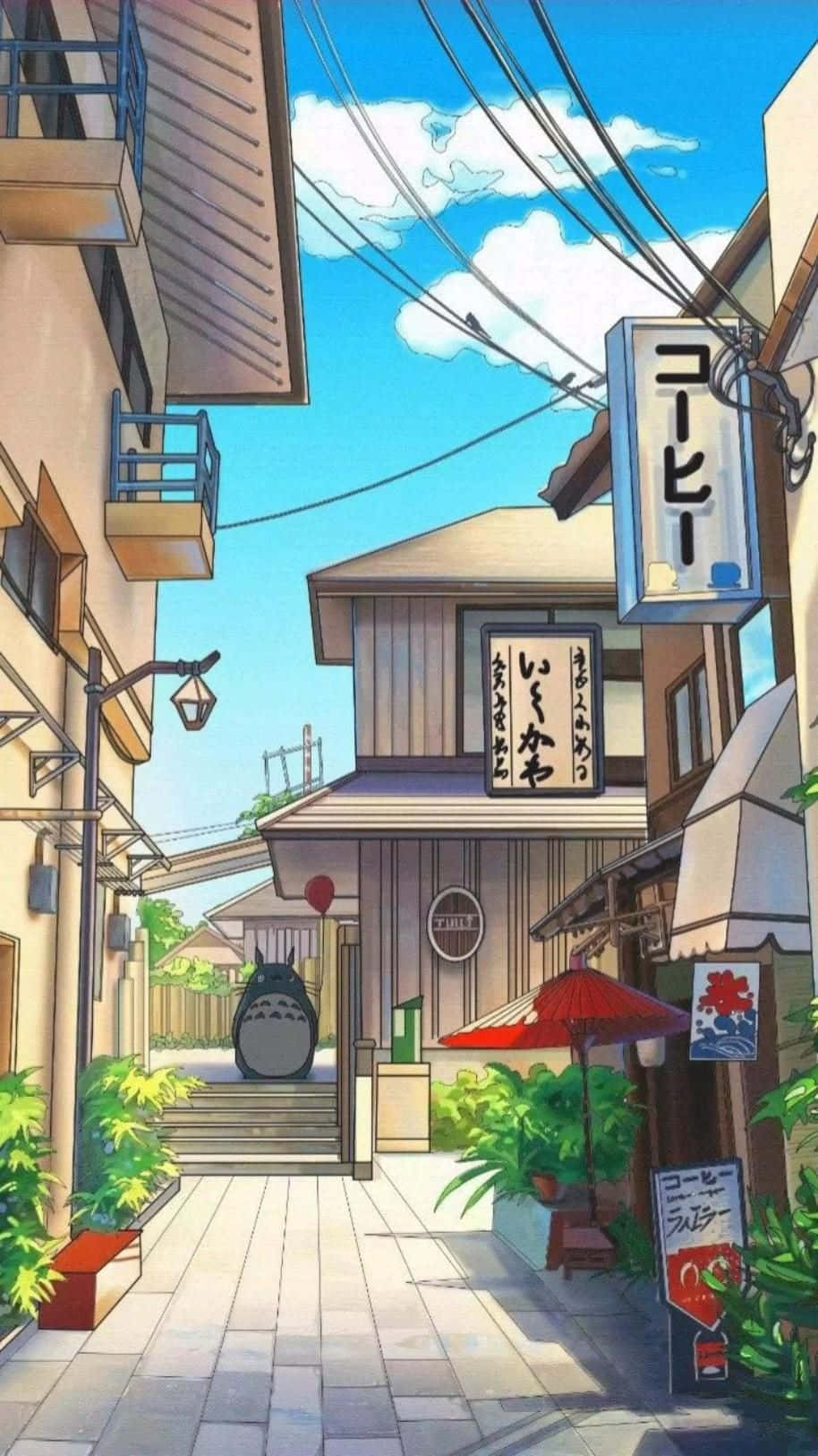 Anime Style Alleyway Background