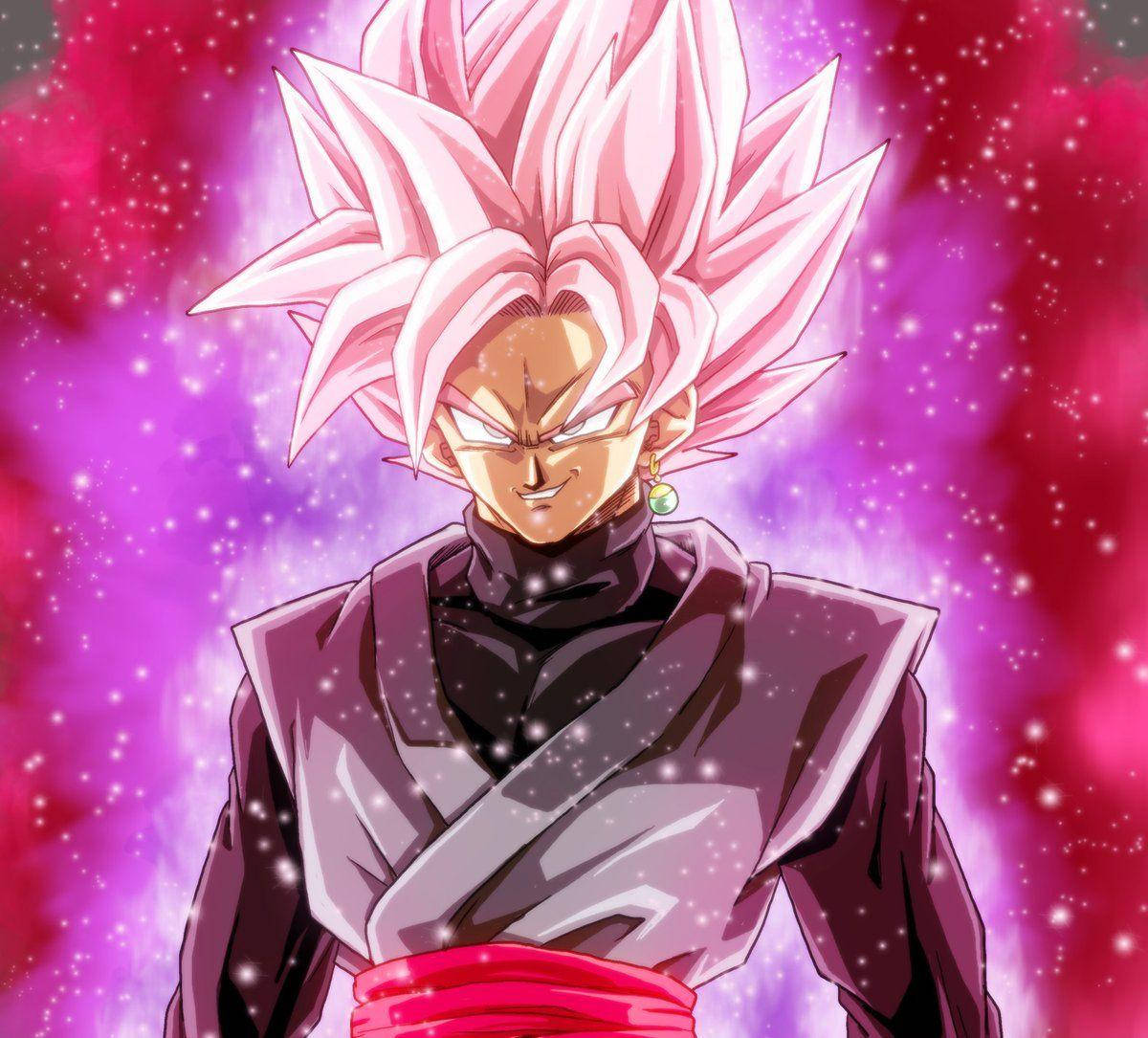 Anime Super Saiyan Rose Black Goku Background