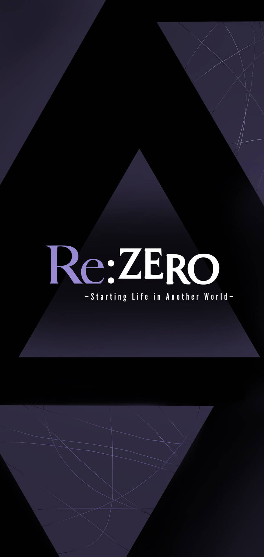 Anime Symbols Re Zero Logo Geometric Triangles Background