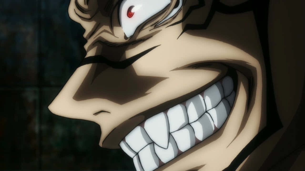 Anime Villain Evil Smile Background