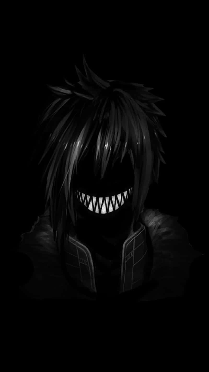Anime Villainous Smile Darkness Background