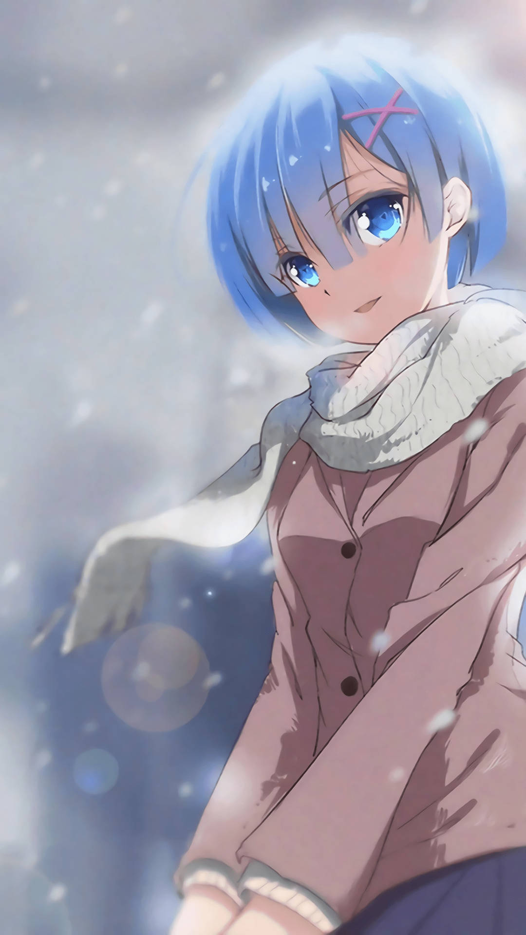 Anime Waifu Rem Re Zero Winter Aesthetic