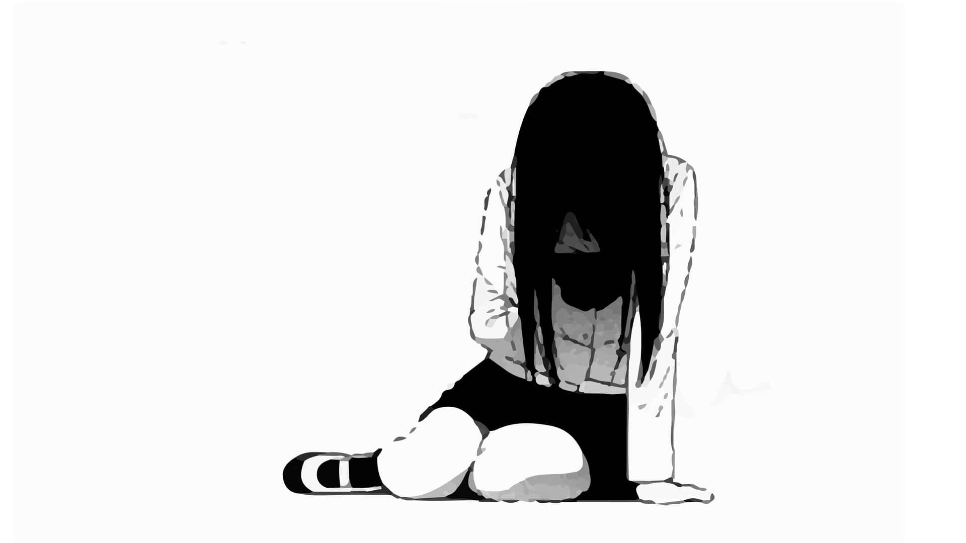 Anime White Vibes Background
