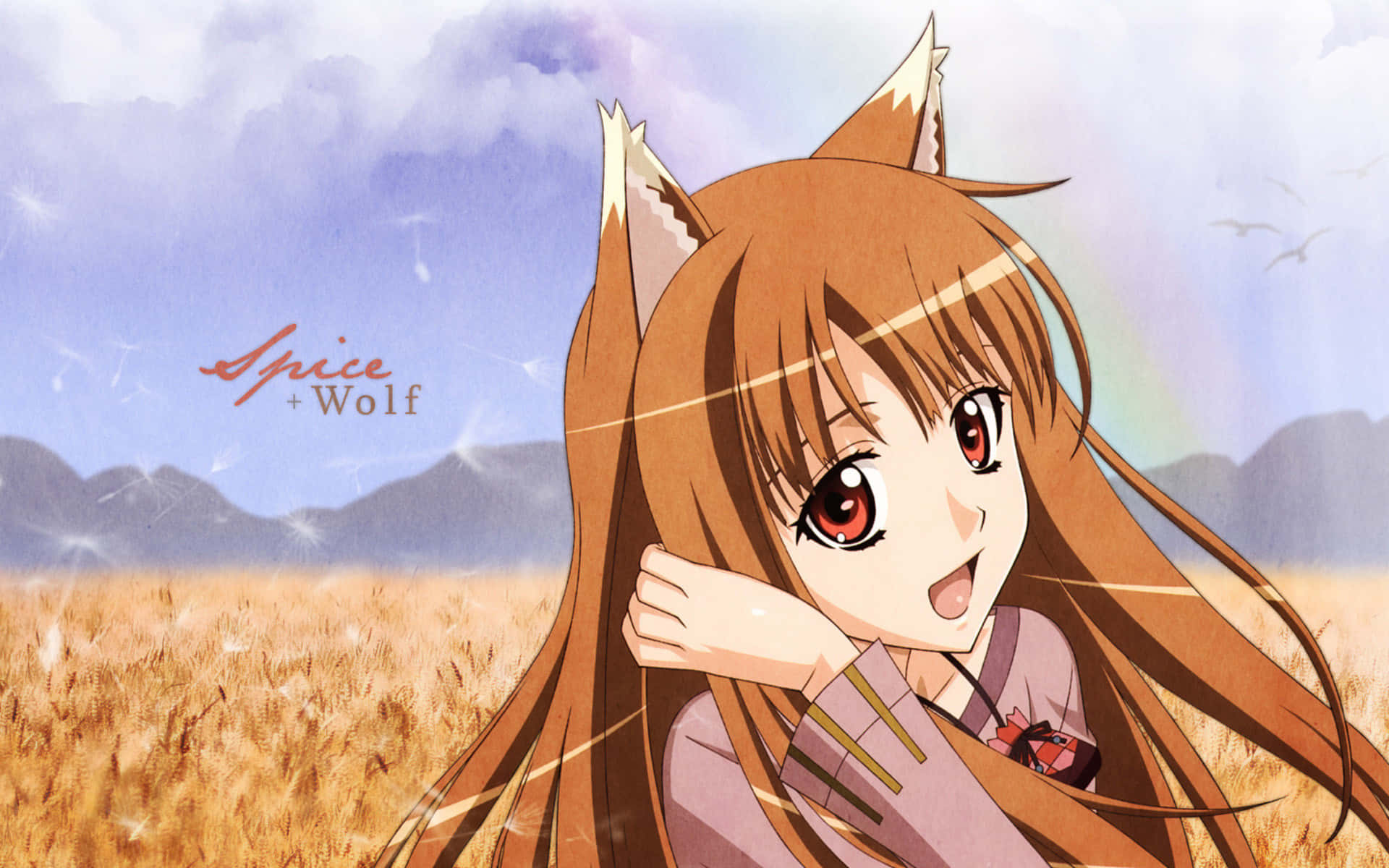 Anime Wolf Girlin Field