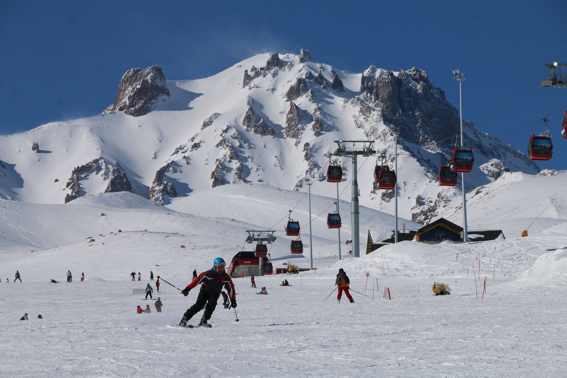 Ankara Elmadag Ski Resort Background