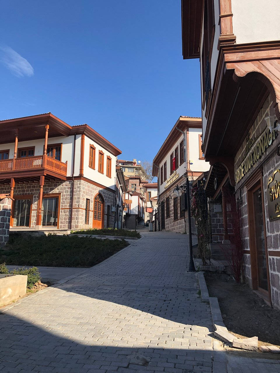 Ankara Hamamonu Restored Area Background