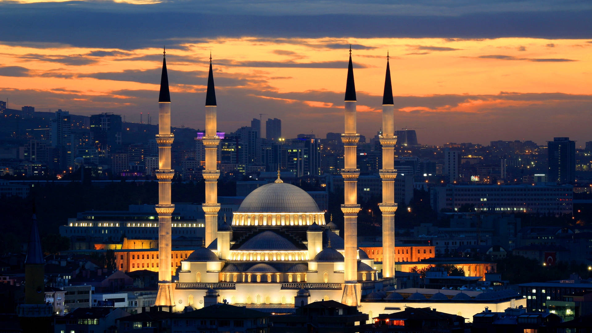 Ankara Religious Mosque Background