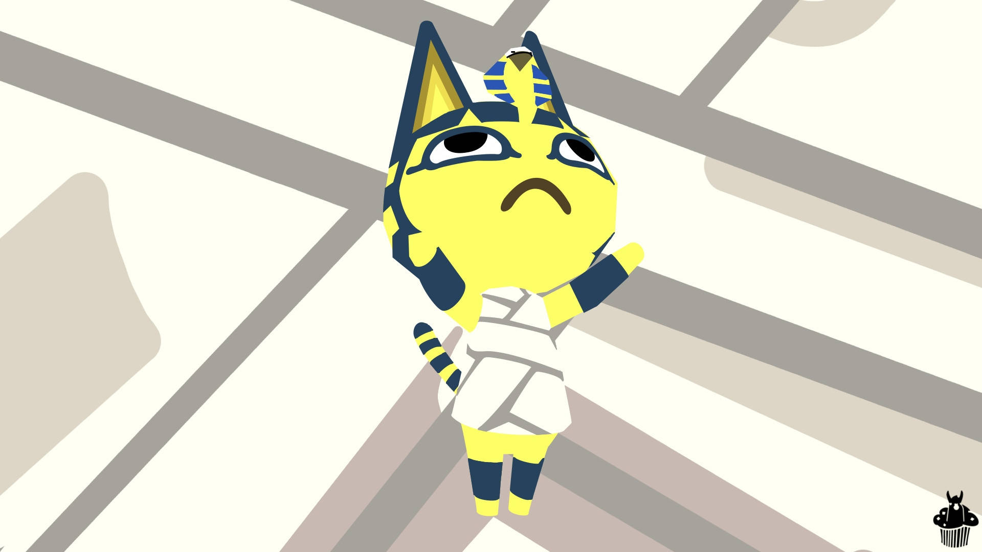 Ankha From Animal Crossing, A Villager With A Regal And Confident Personality. Background