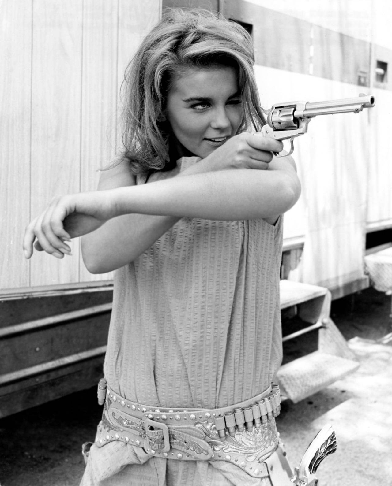 Ann Margret With Gun In Viva Las Vegas Still