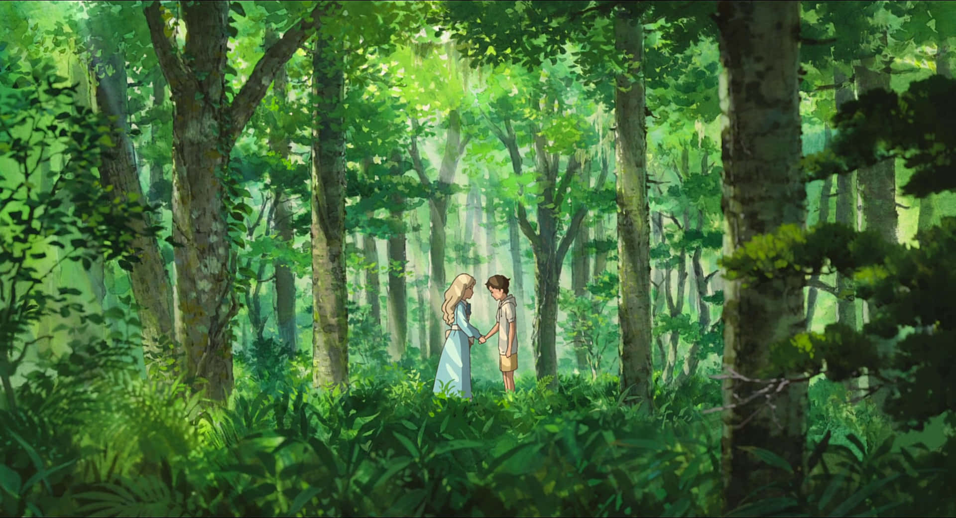 Anna And Marnie In An Enchanting World Background