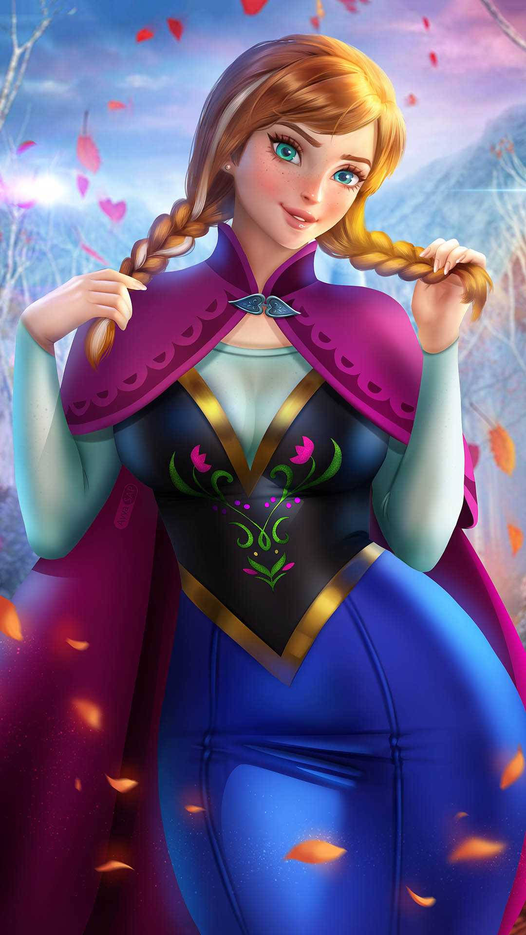Anna Beautiful Princess Background