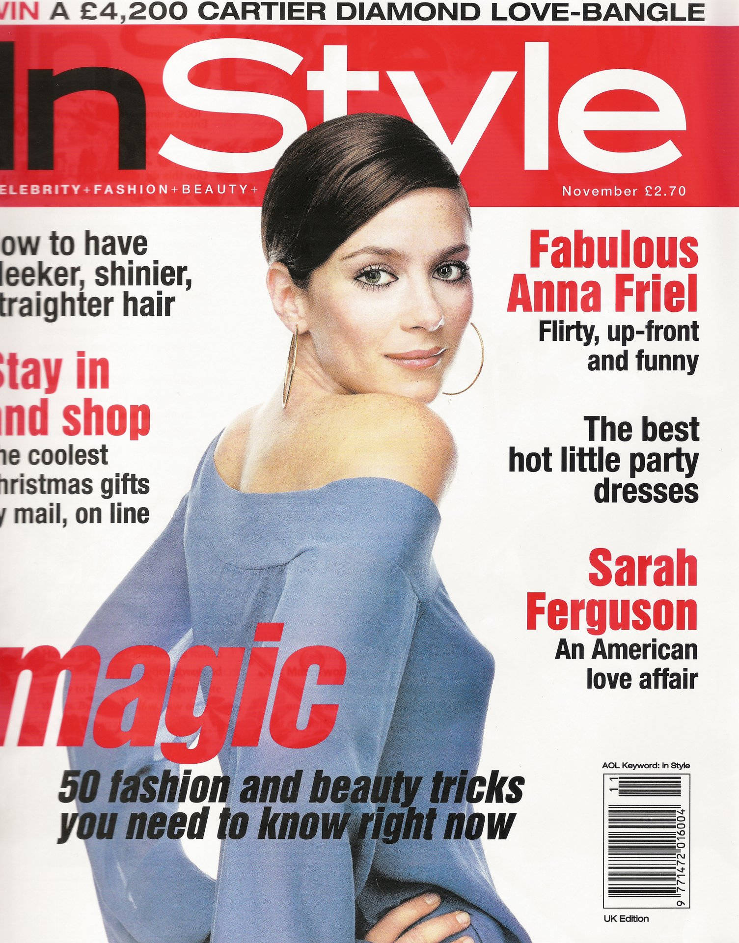 Anna Friel Fashion Beauty Cover