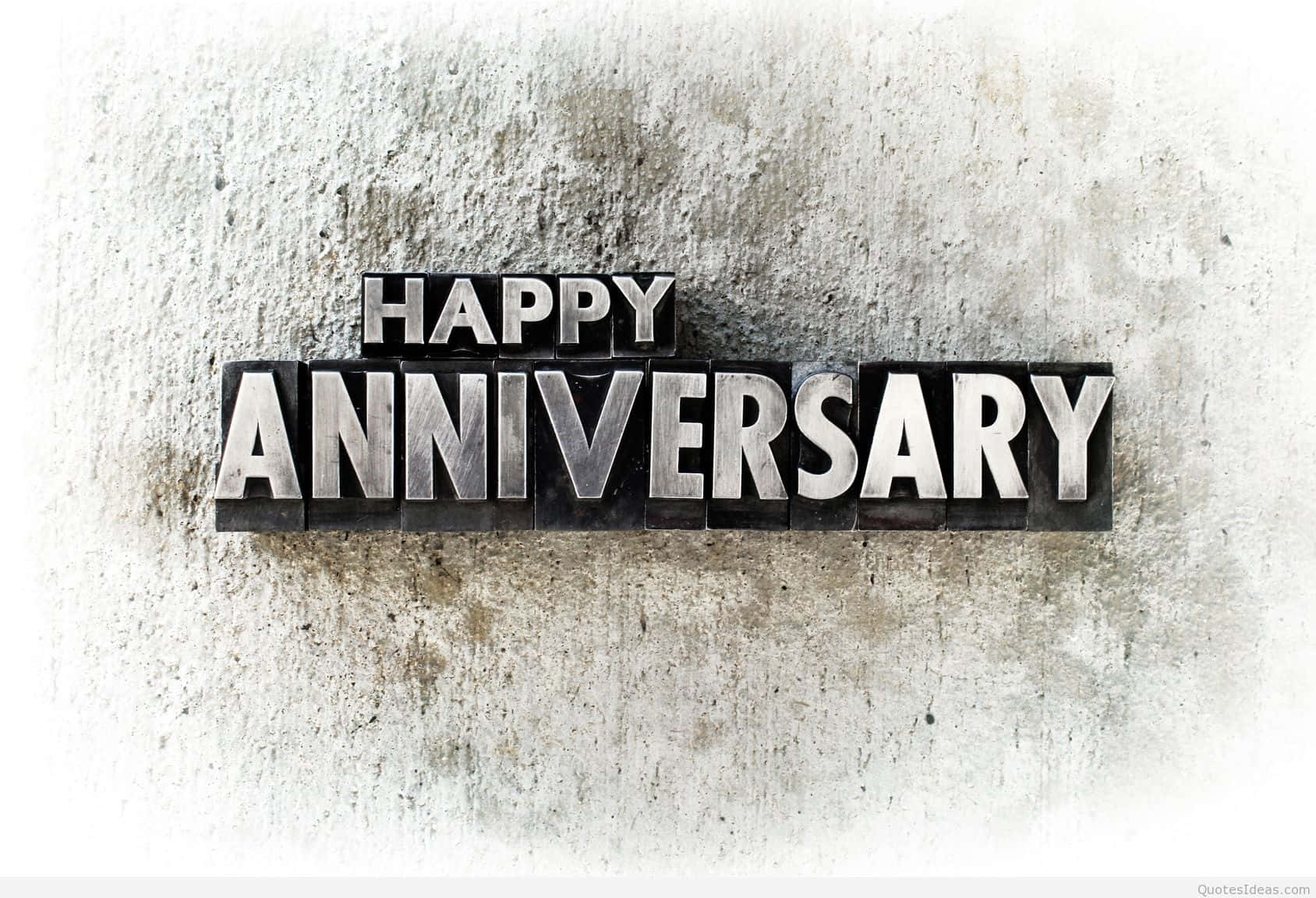 Anniversary Message On A Concrete Background
