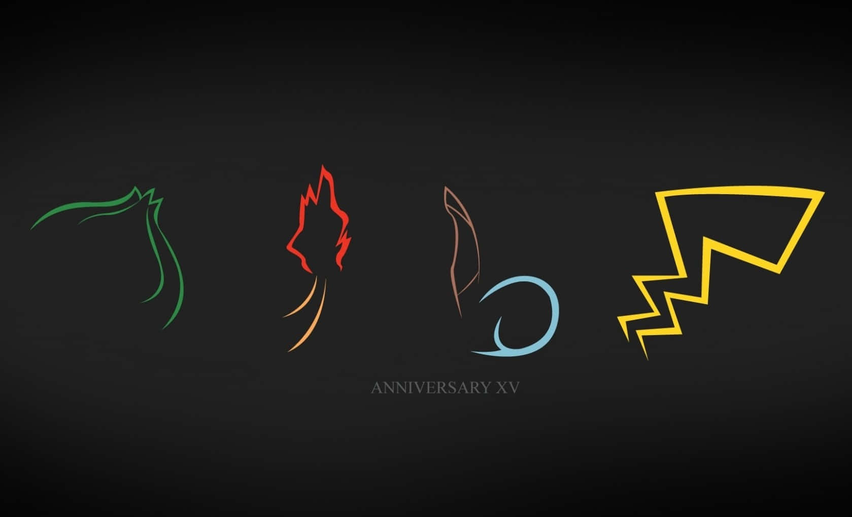 Anniversary With Pokémon Starters Background