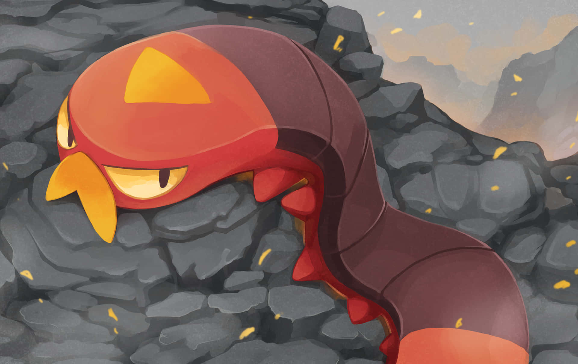 Annoyed Sizzlipede Background