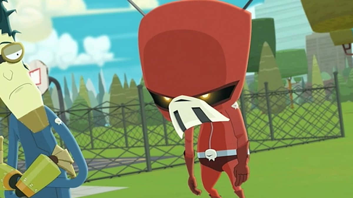 Annoyed Voltar - League Of Super Evil Background