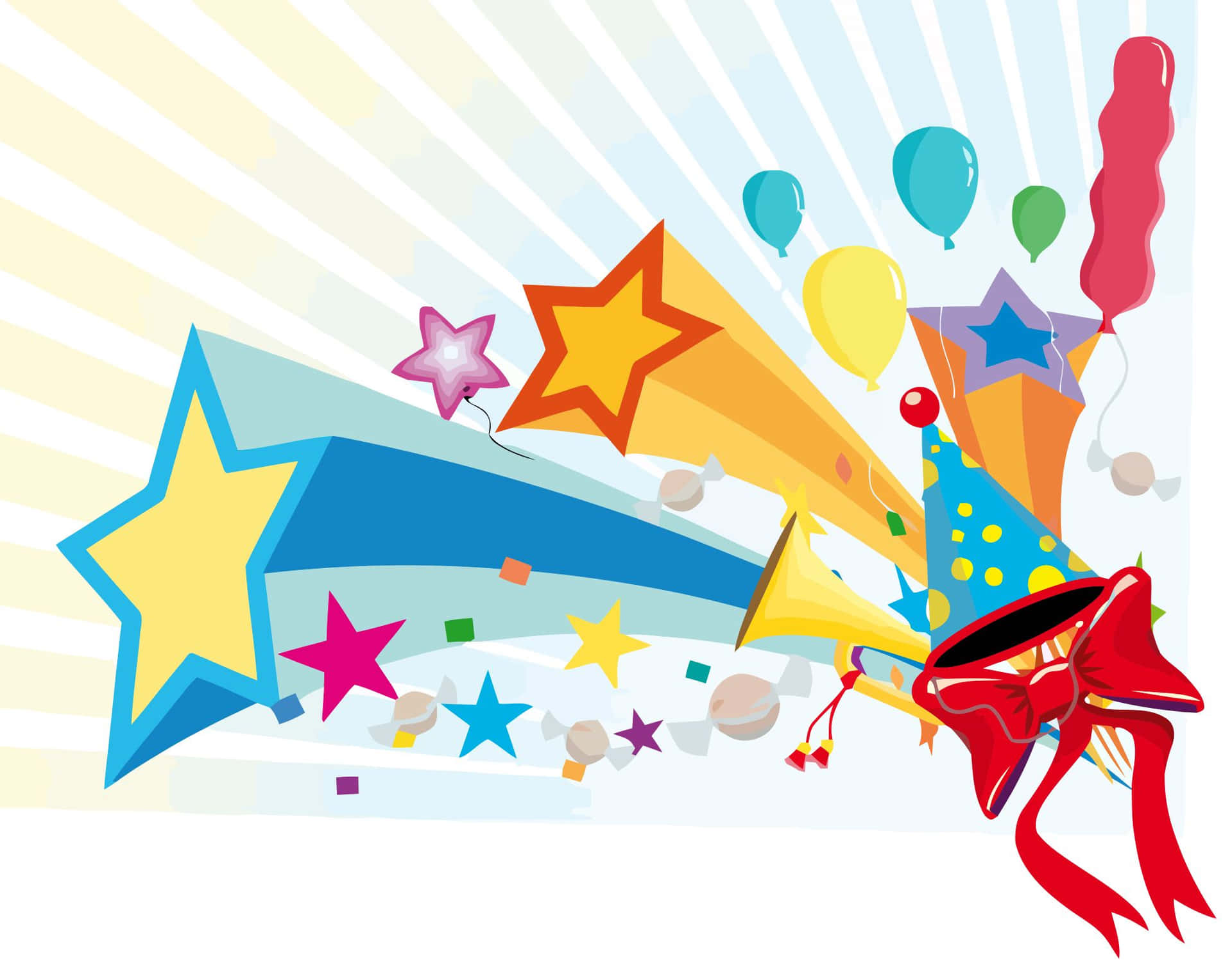 Annual Birthday Party Art Background