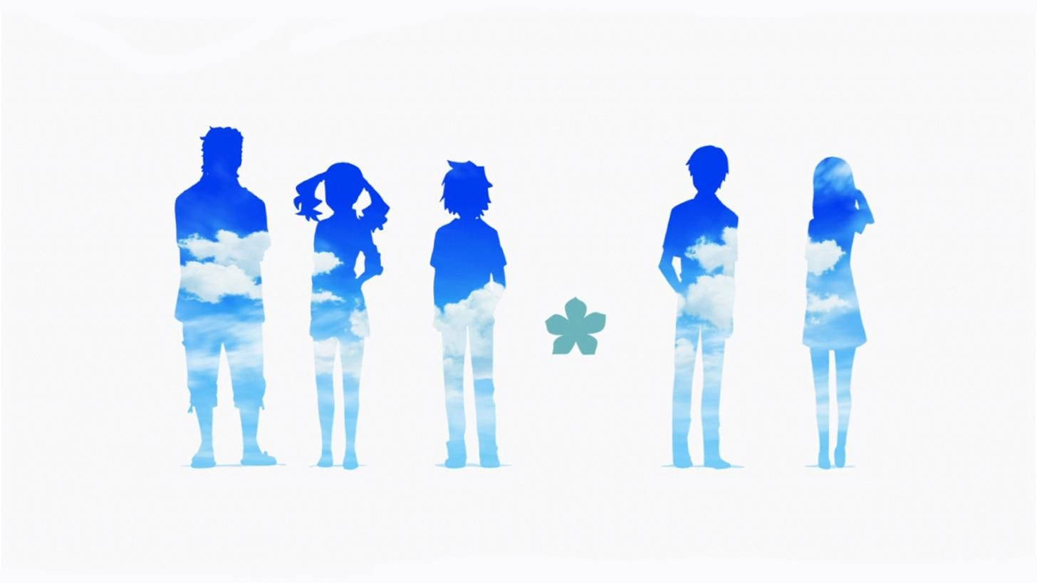 Anohana Characters Silhouttes Background