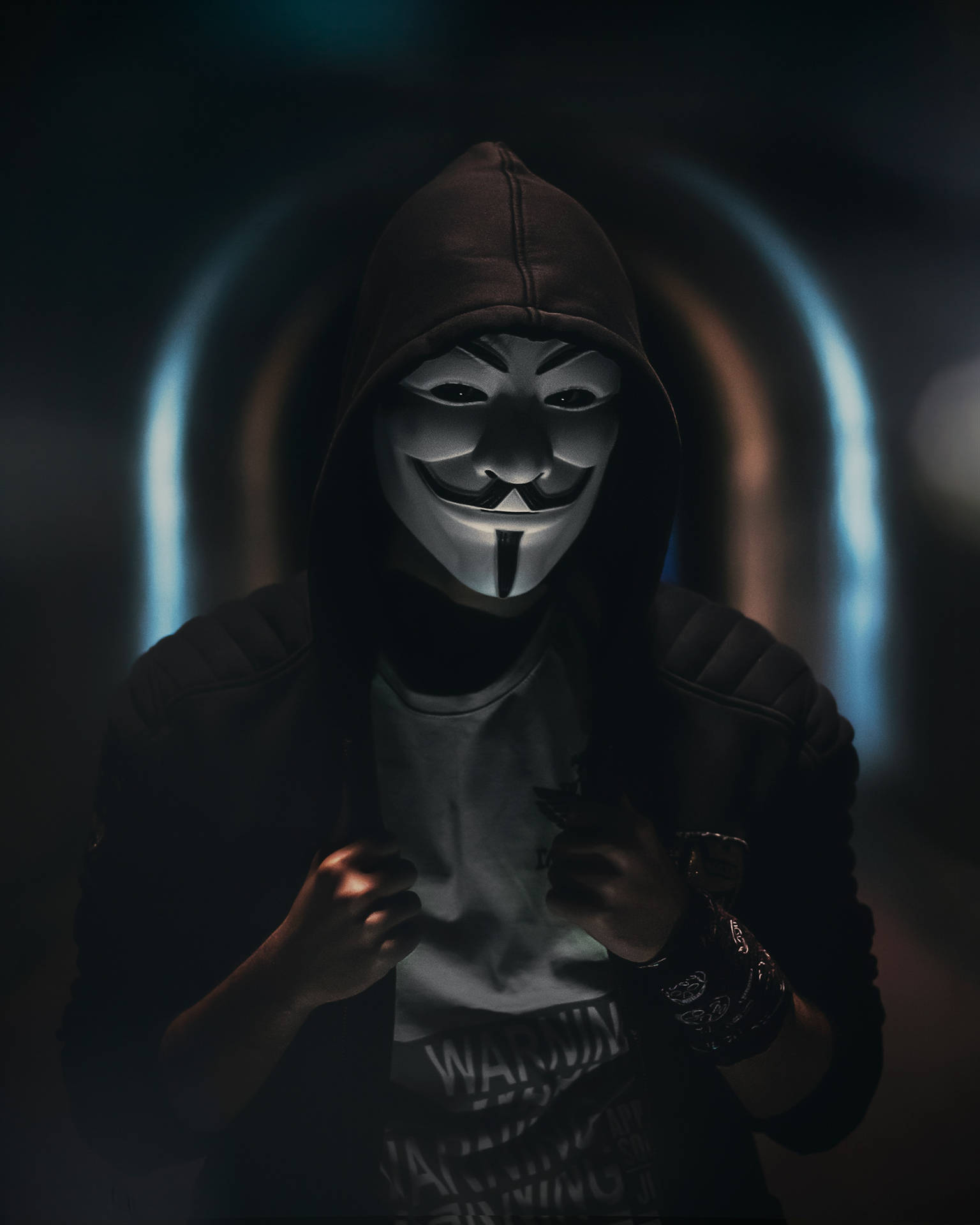 Anonymity Hidden By A Mask Background