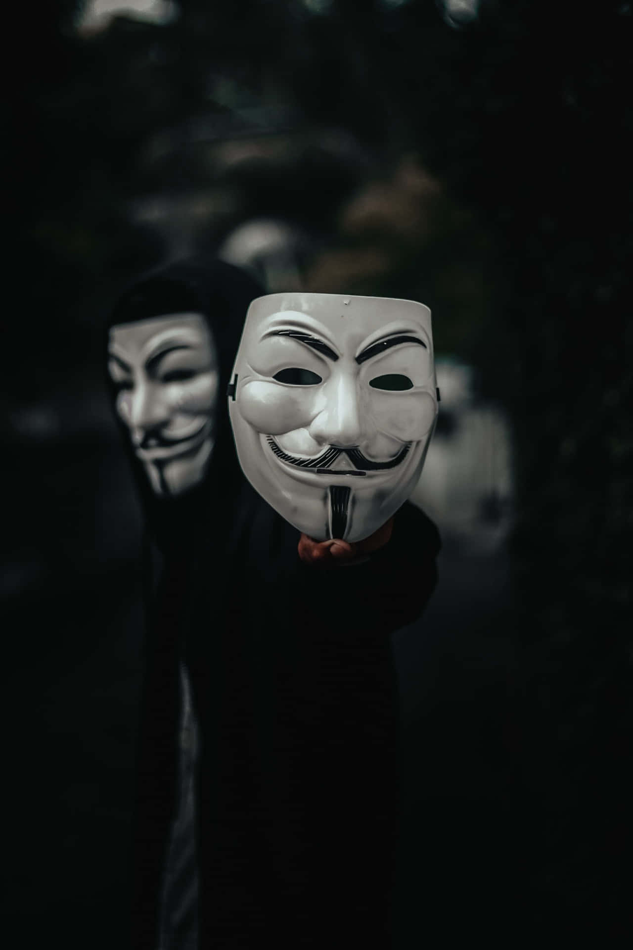 Anonymous Dark Mask Boy Background