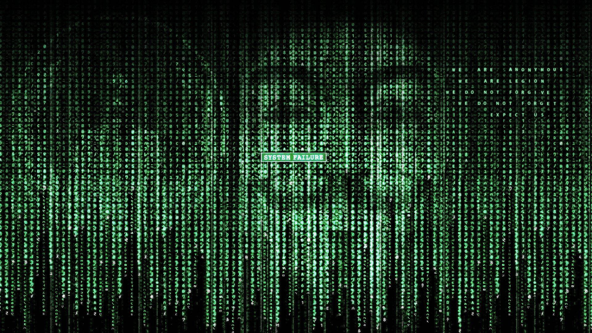 Anonymous Hacker Symbols Background