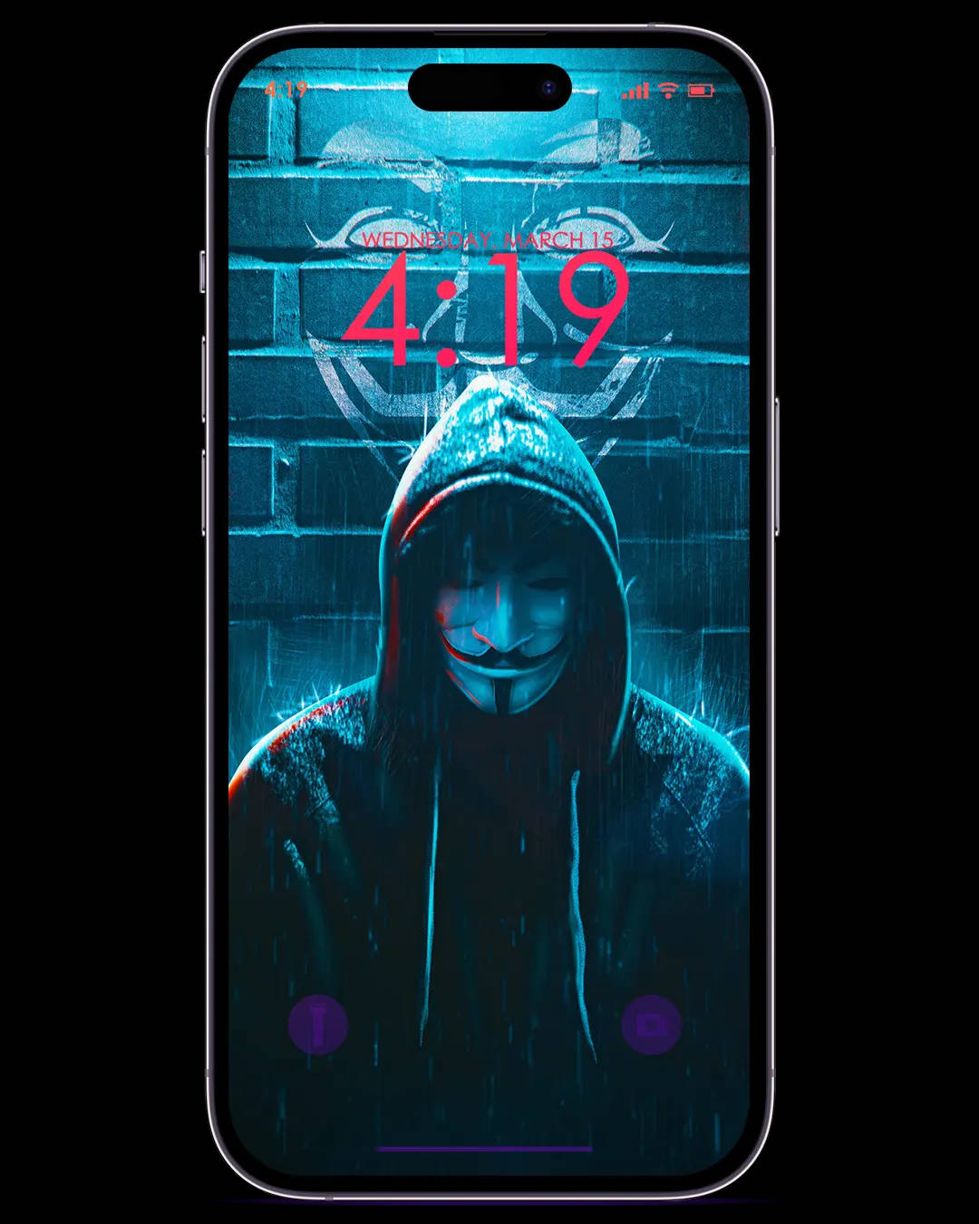 Anonymous Hacker Wednesday Mobile Phone