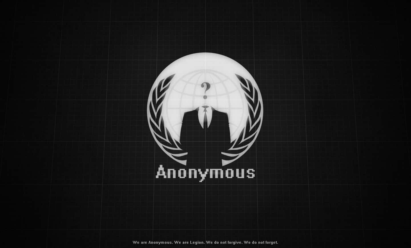 Anonymous Logo On A Black Background Background