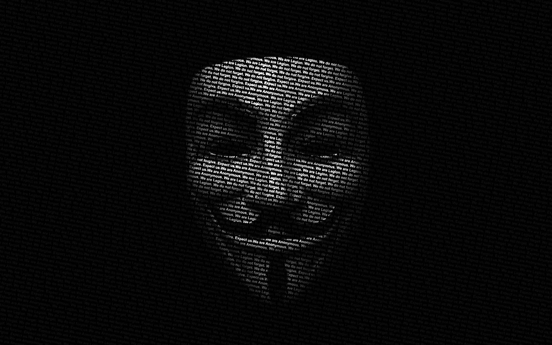 Anonymous Mask Cool Black Background