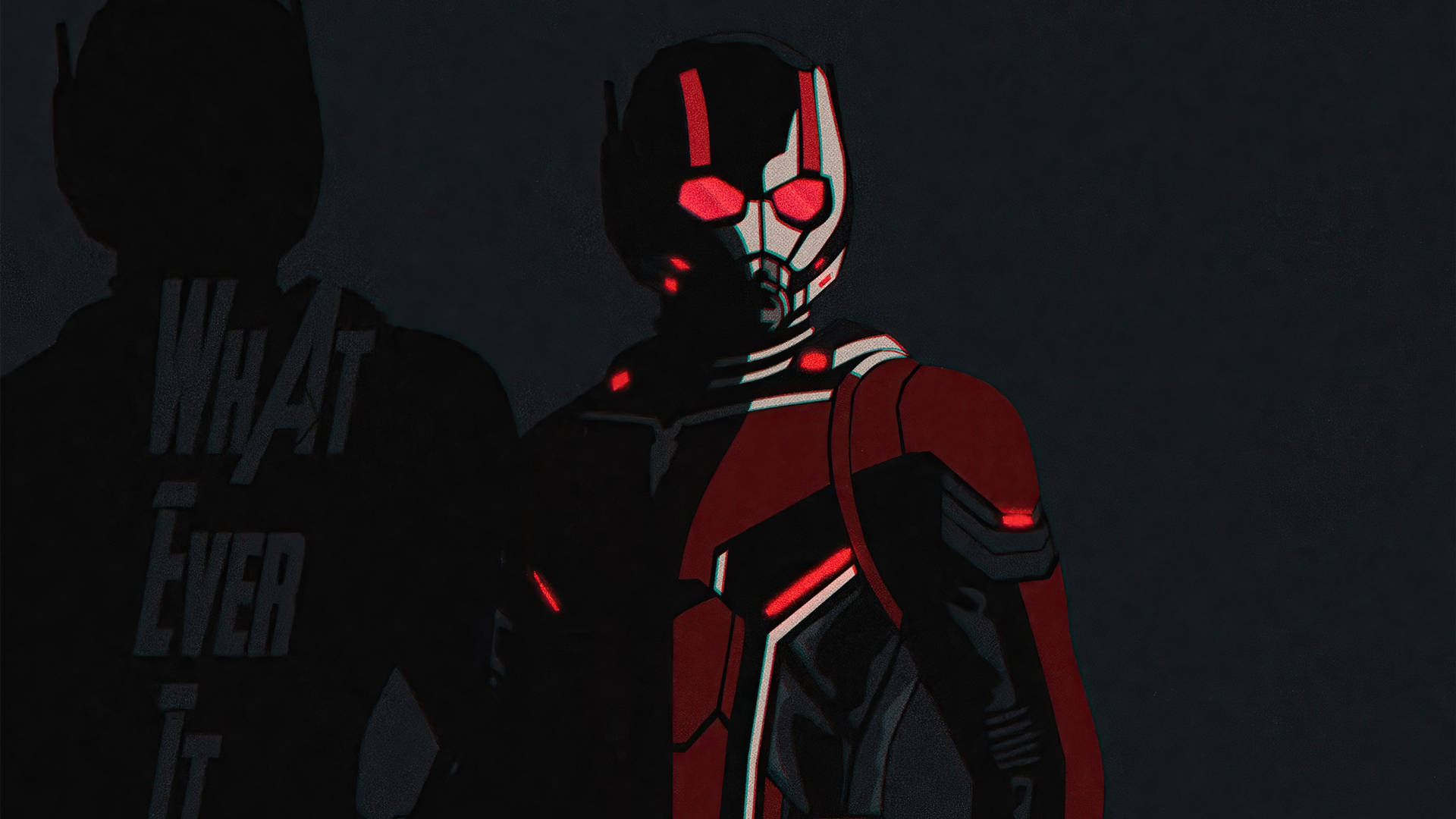 Ant Man Superhero In Animation Background