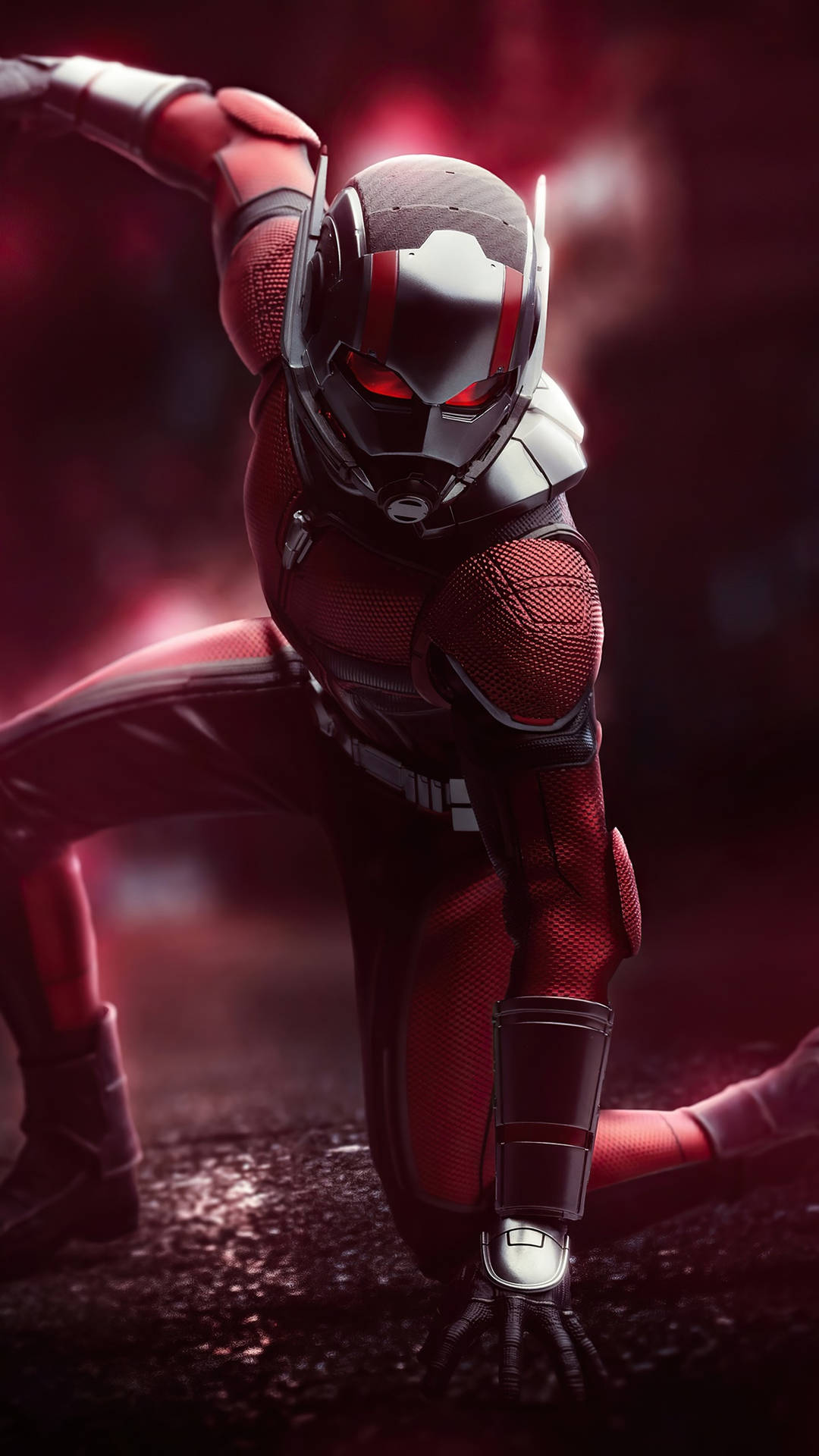 Ant Man Superhero In Stance Background