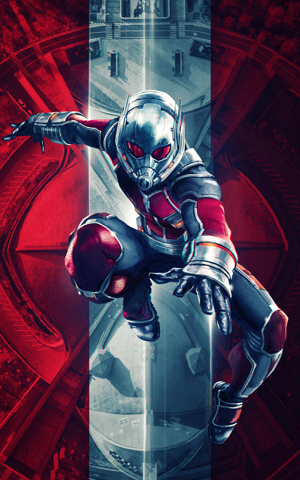 Ant Man Superhero Jump Background