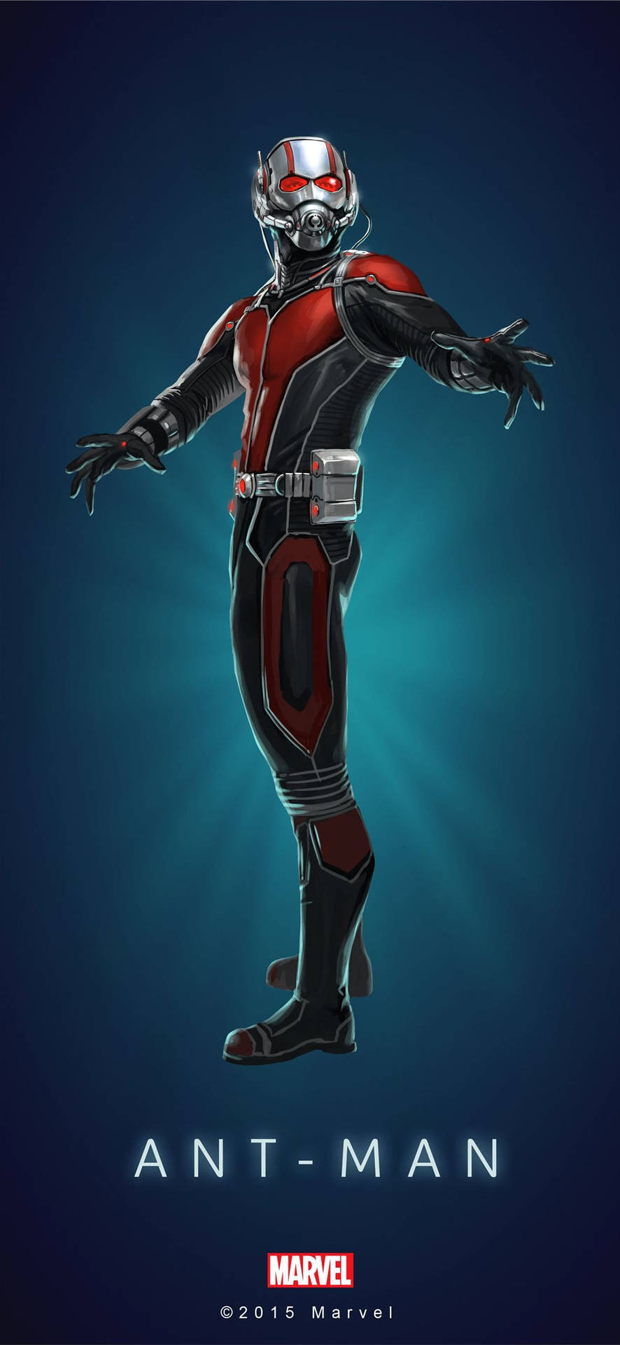 Ant Man Superhero Open Arm Background