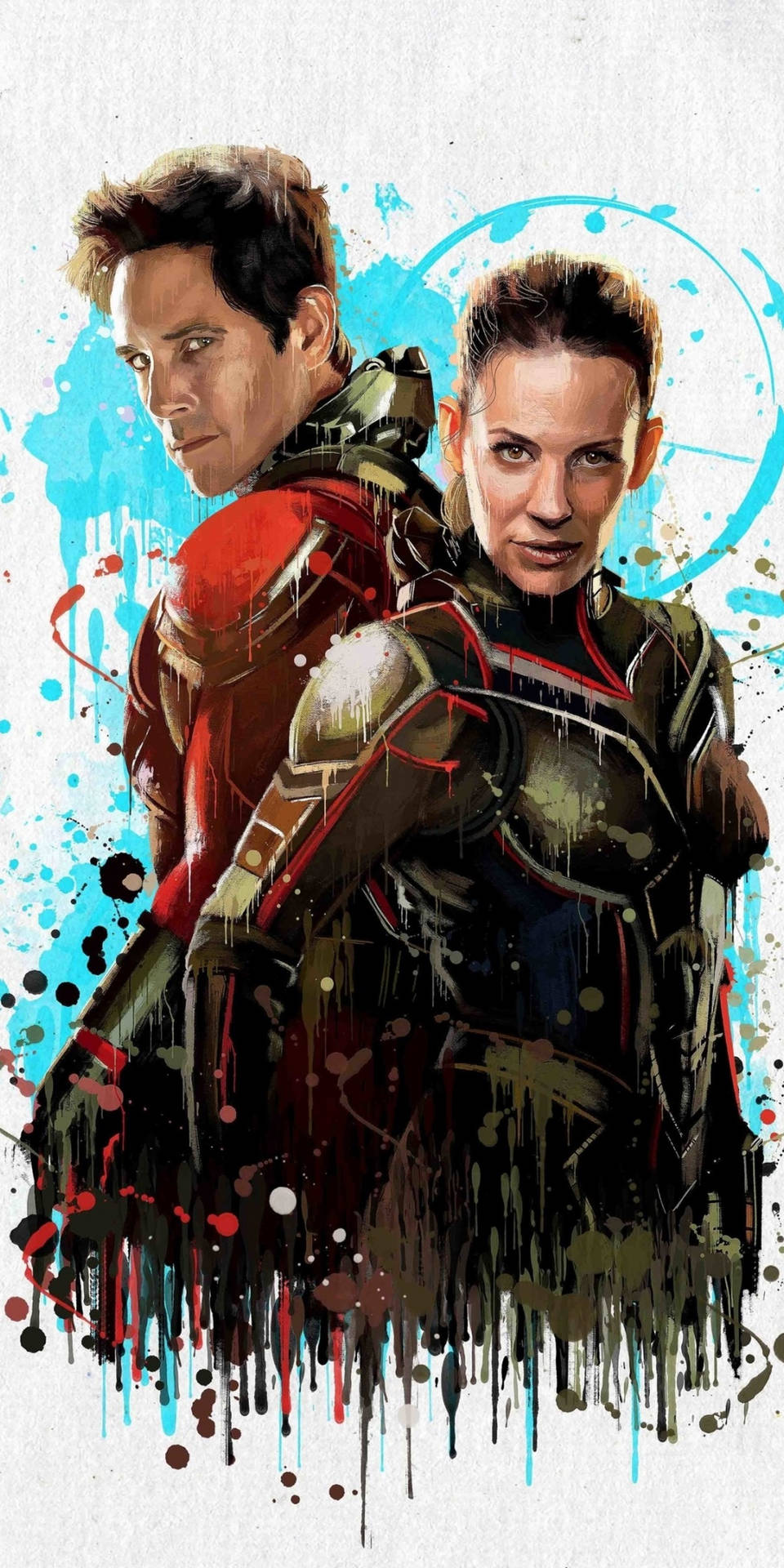 Ant Man Superhero Scott And Hope Background