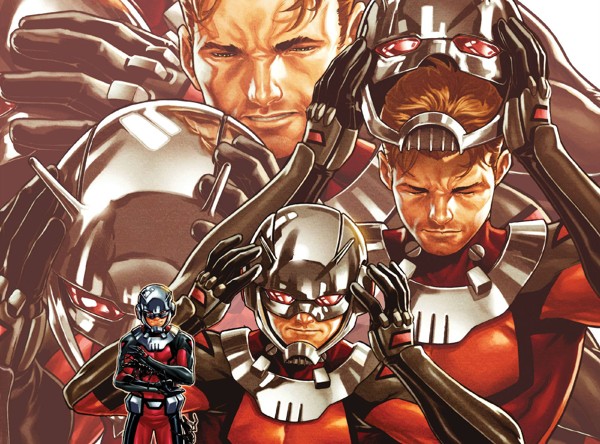 Ant Man Superhero Shrink Progress Background