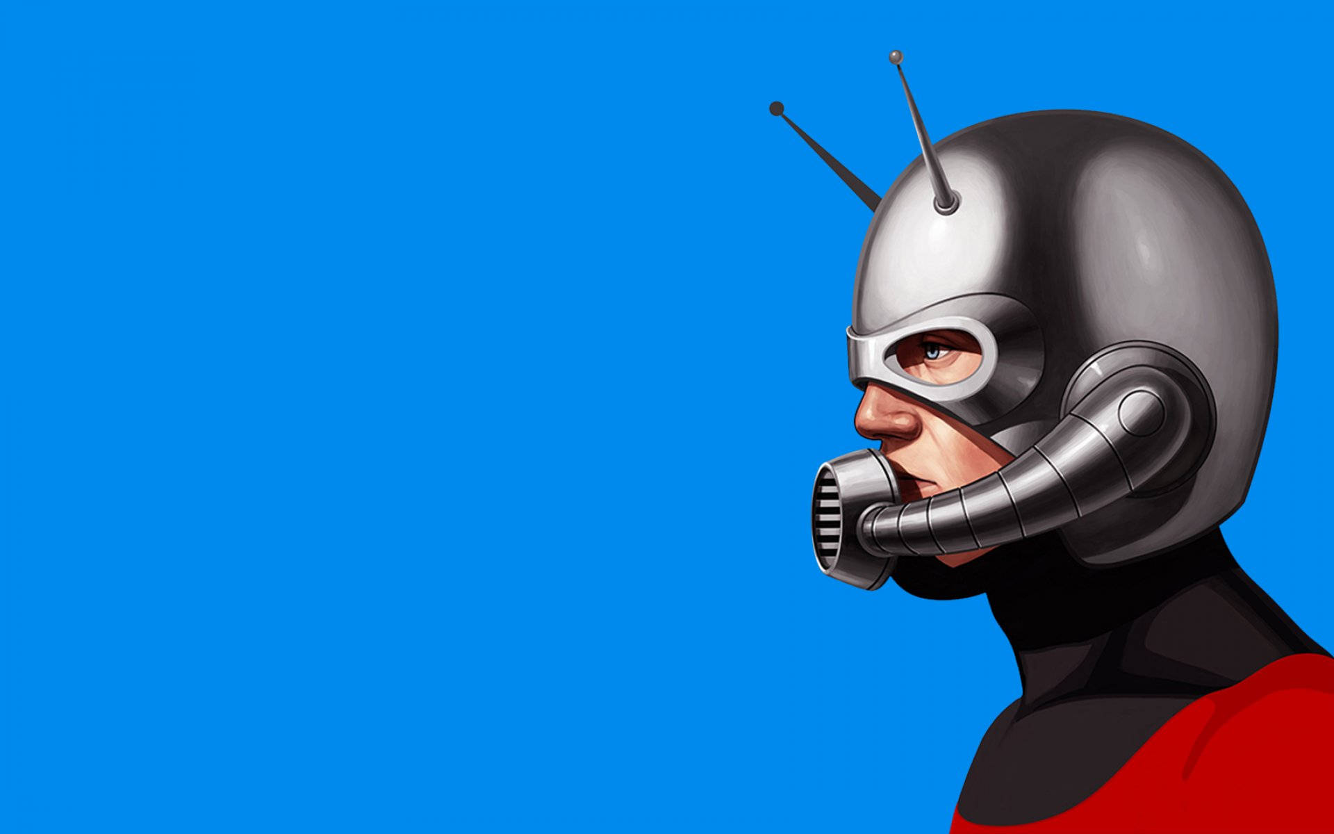 Ant Man Superhero Side Profile Background