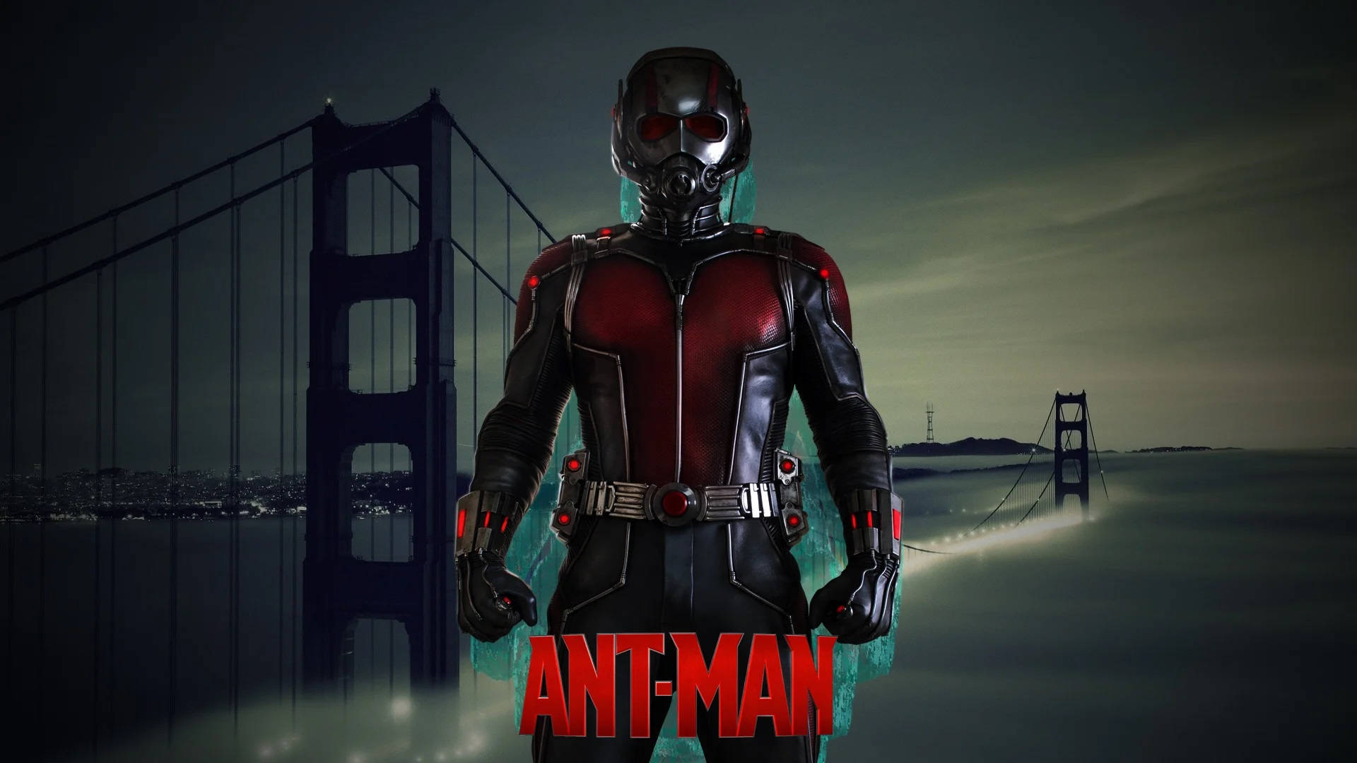 Ant Man Superhero Standing Background