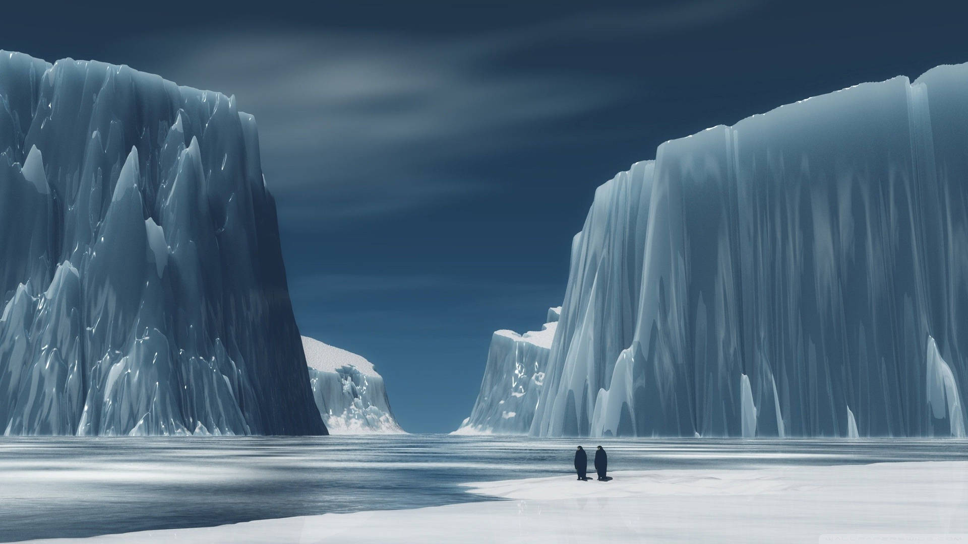Antarctica Digitally Rendered Illustration Background